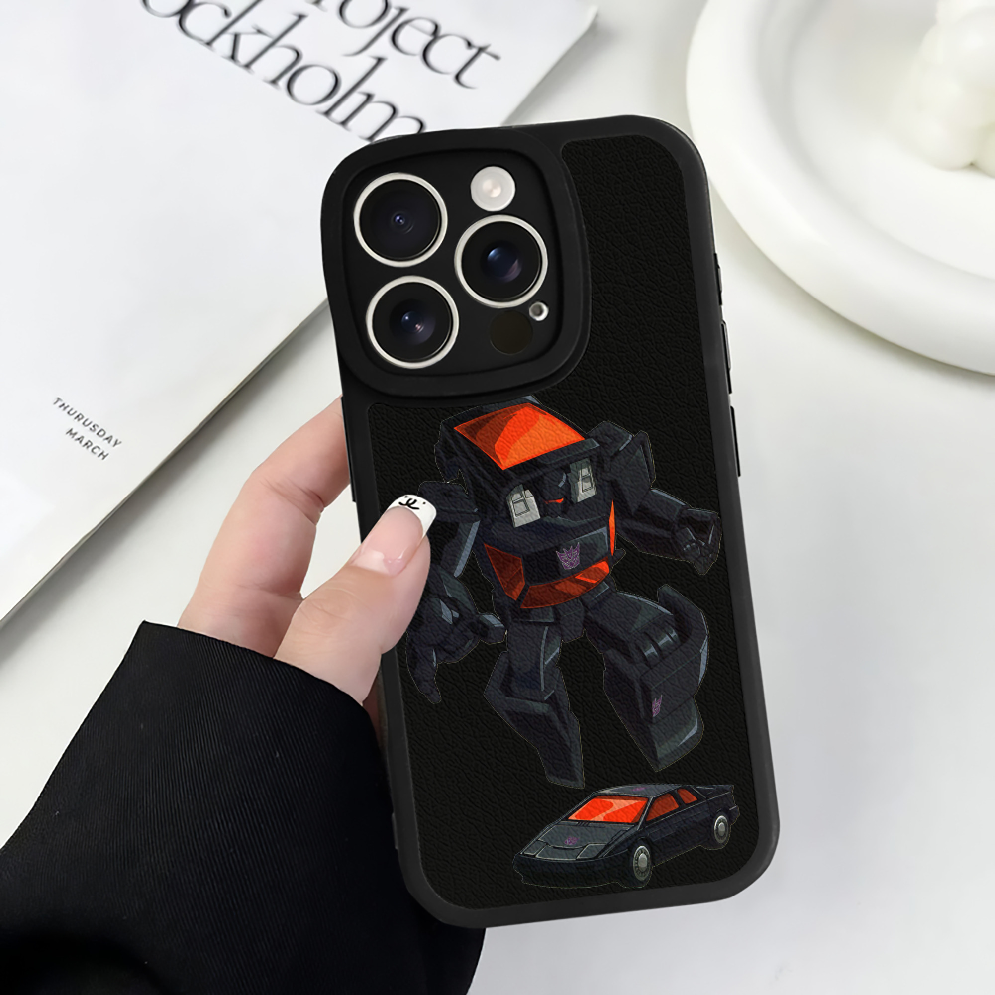 （画像用）  【iPhone 16シリーズ対応】シリコンスマホケース（レザー調） 材質：シリコン